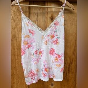 Floral Lace‎ Trim Cami Top by Victoria Secret